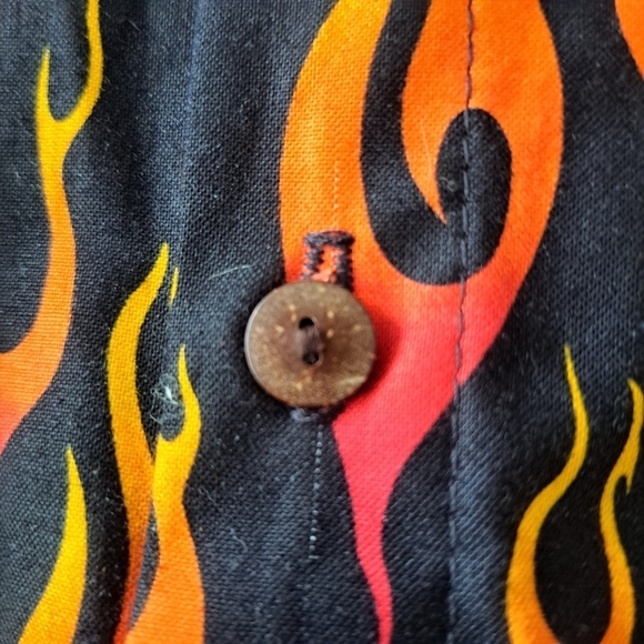 High Seas 90's Flame/Trailer Park Boys/Guy Fieri Men's Large Made in U.S.A. - Picture 5 of 6